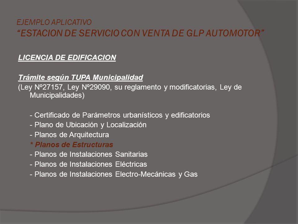 EJEMPLO APLICATIVO ESTACION DE SERVICIO CON VENTA DE GLP AUTOMOTOR