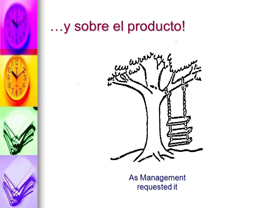 …y sobre el producto! As Management requested it