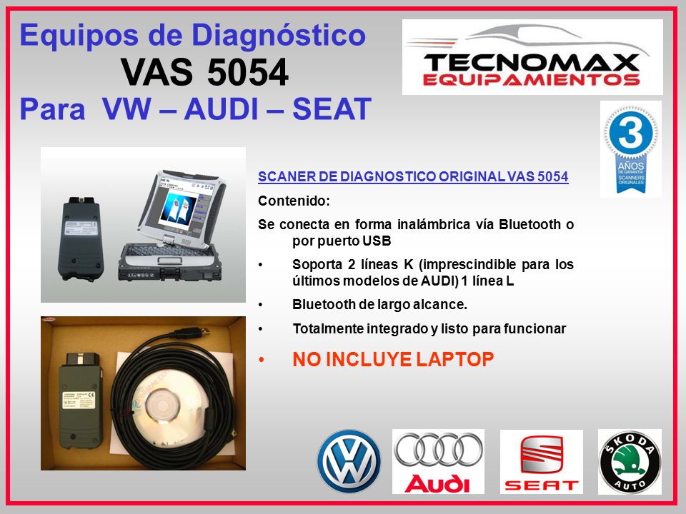 Equipos de Diagnóstico VAS 5054 Para VW – AUDI – SEAT