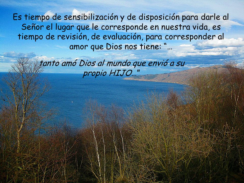 tanto amó Dios al mundo que envió a su propio HIJO…