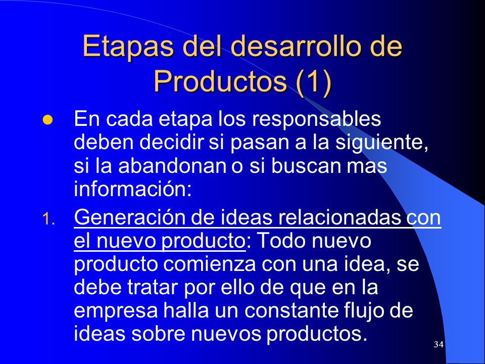 Etapas del desarrollo de Productos (1)