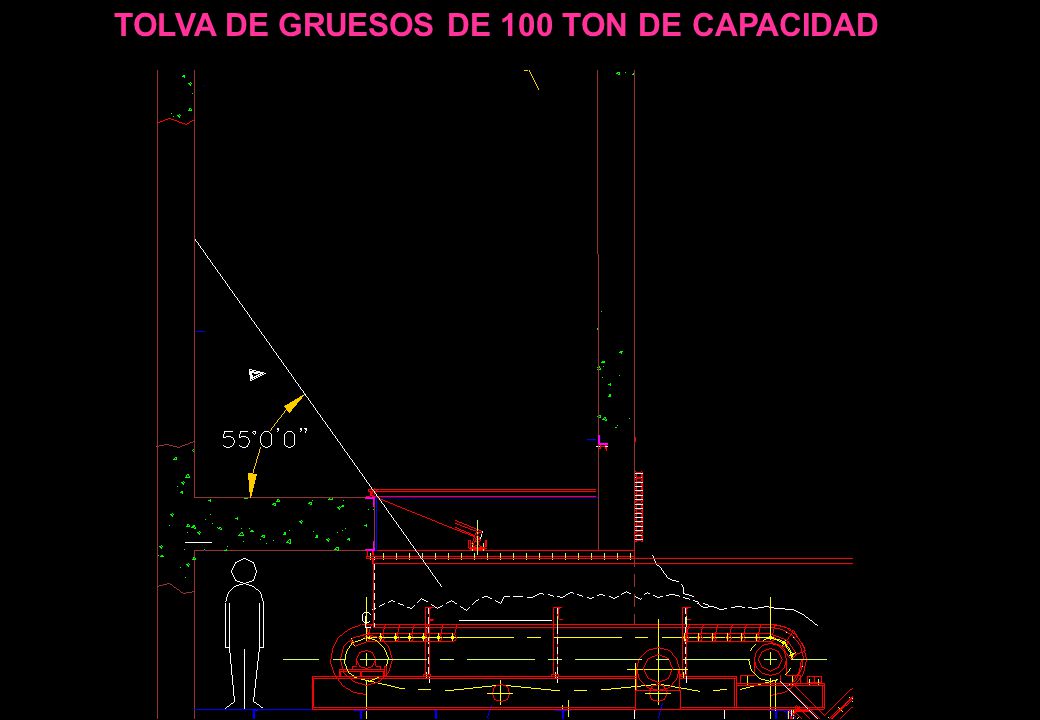 TOLVA DE GRUESOS DE 100 TON DE CAPACIDAD