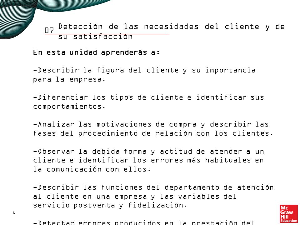 07 Estudiarás: El cliente y su importancia para la empresa.