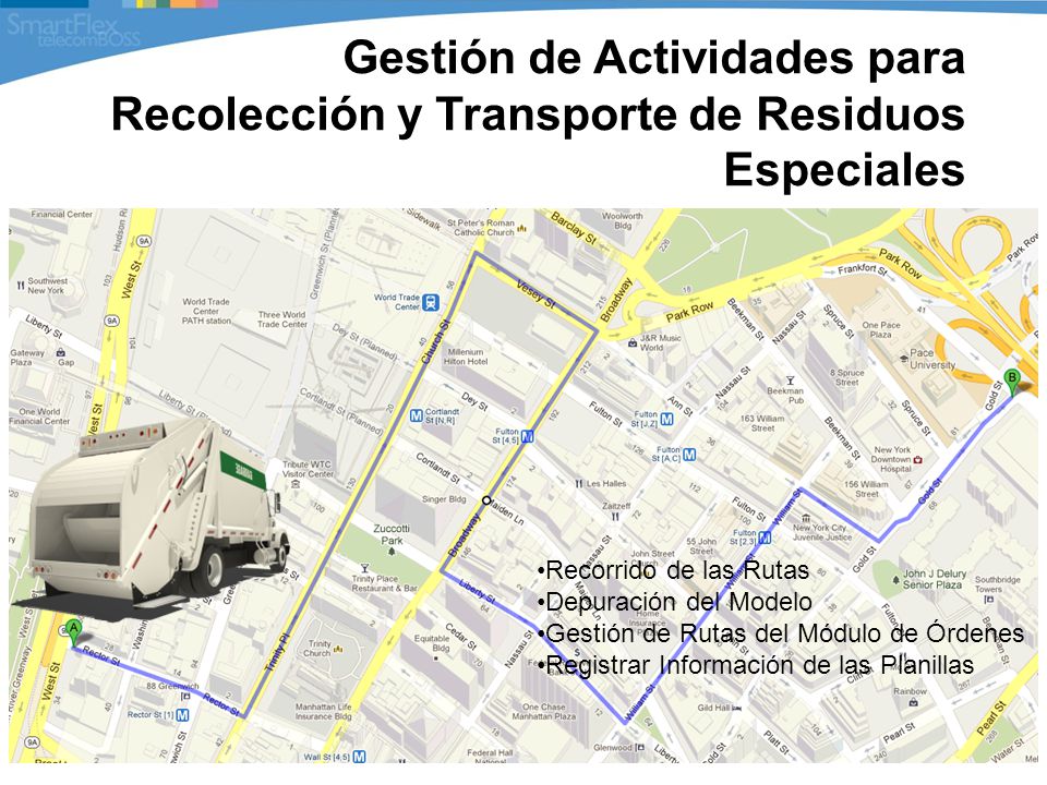Gestión de Actividades para Recolección y Transporte de Residuos Especiales