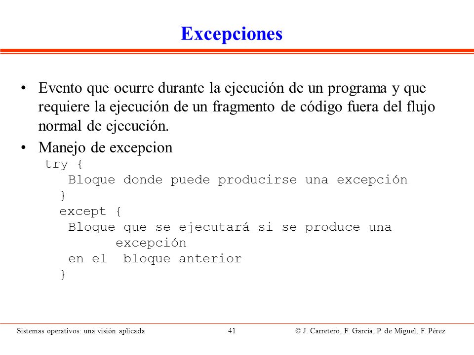 Temporizadores El SO mantiene un temporizador por proceso