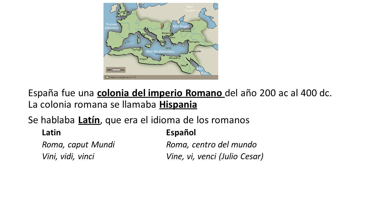 Se hablaba Latín, que era el idioma de los romanos