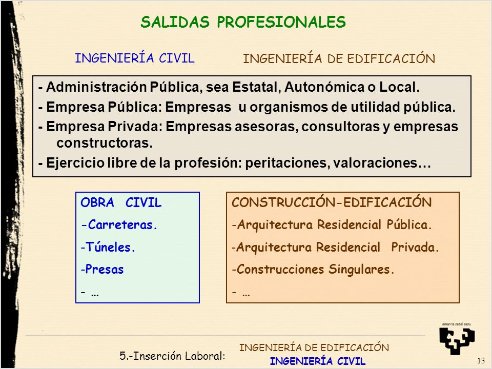 SALIDAS PROFESIONALES