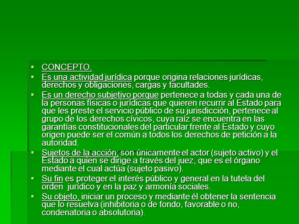 CONCEPTO. Es una actividad jurídica porque origina relaciones jurídicas, derechos y obligaciones, cargas y facultades.