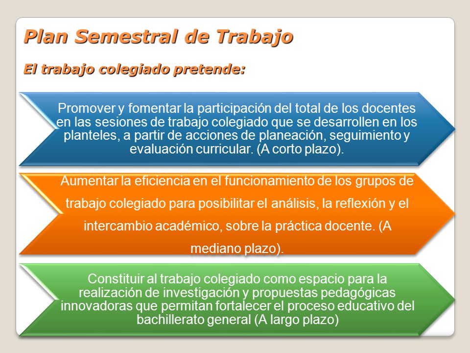 Plan Semestral de Trabajo