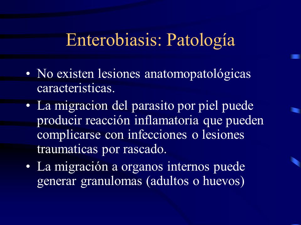 enterobius vermicularis patológia