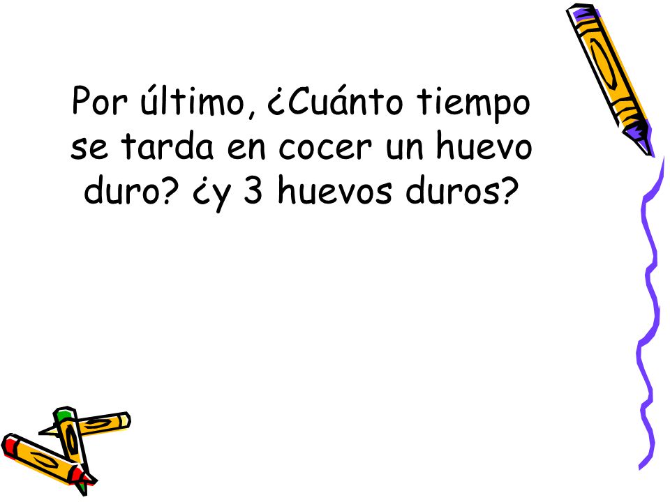 Por último, ¿Cuánto tiempo se tarda en cocer un huevo duro