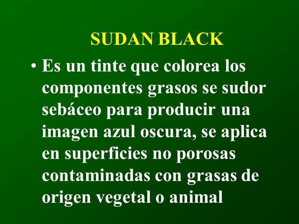 SUDAN BLACK