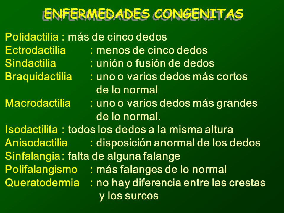 ENFERMEDADES CONGENITAS