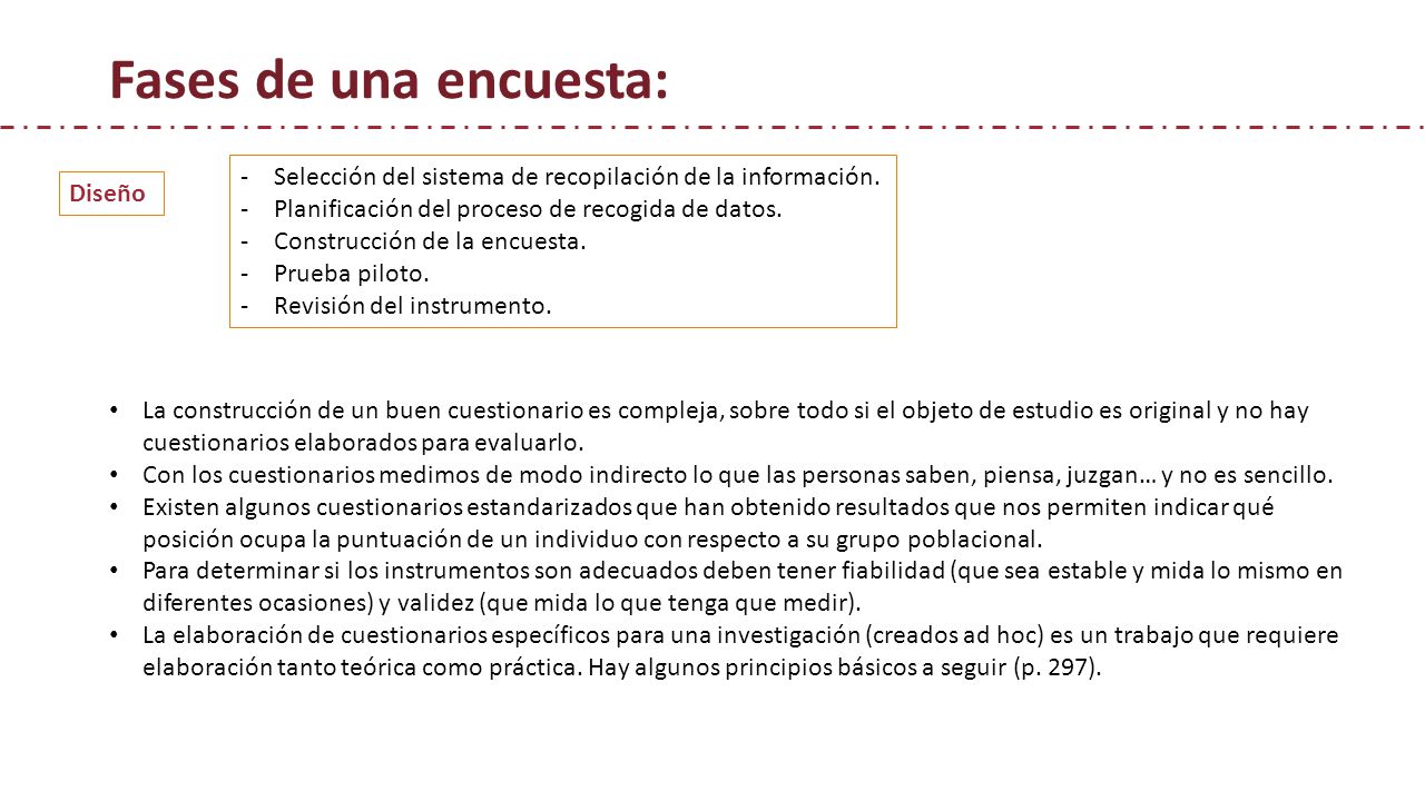 Fases de una encuesta: Selección del sistema de recopilación de la información. Planificación del proceso de recogida de datos.