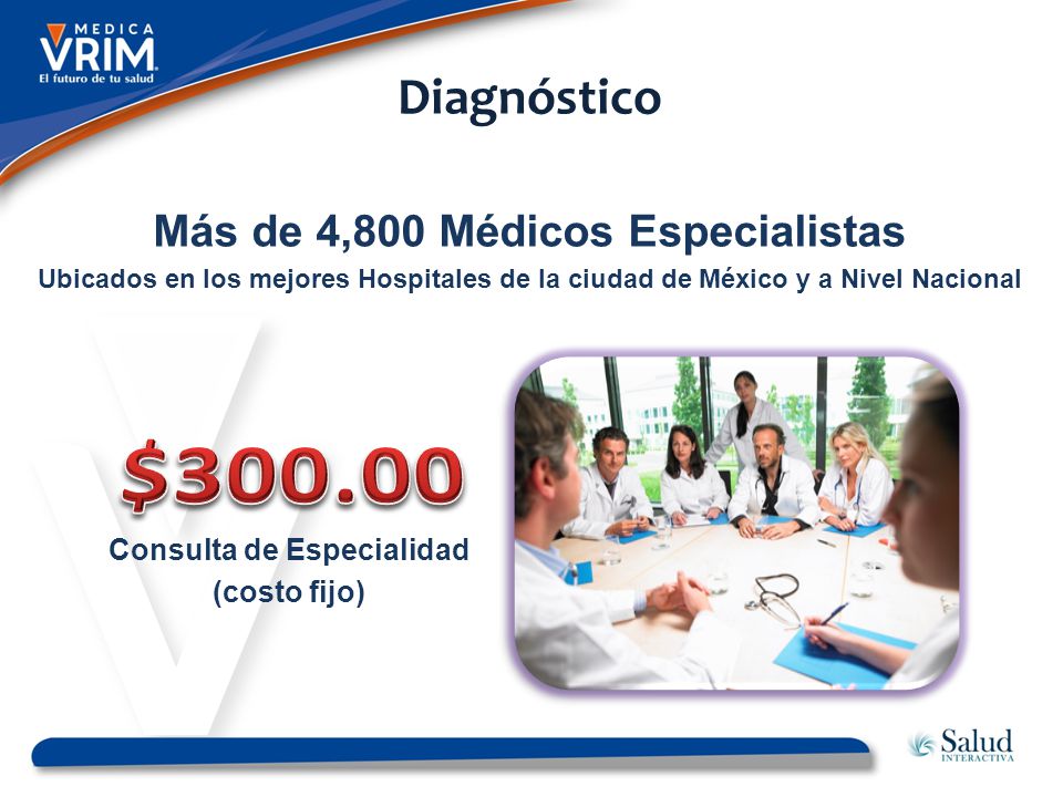 Más de 4,800 Médicos Especialistas Consulta de Especialidad