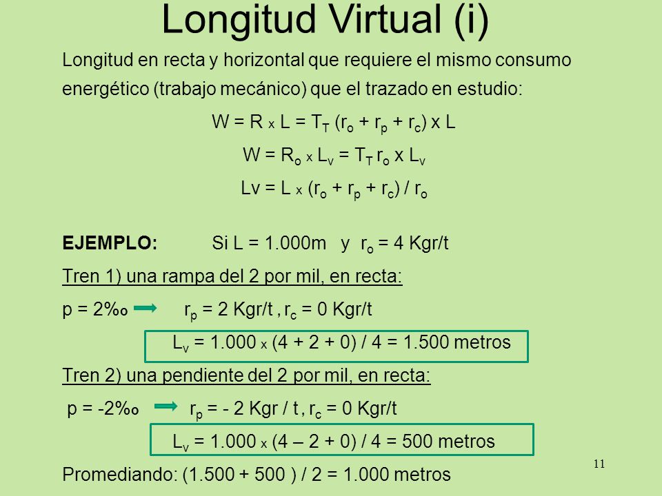 W = R x L = TT (ro + rp + rc) x L