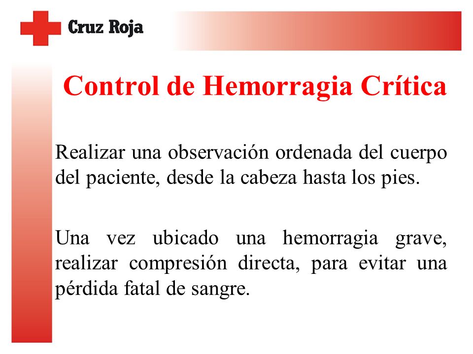 Control de Hemorragia Crítica