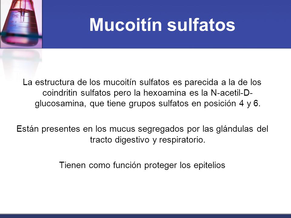 Mucoitín sulfatos