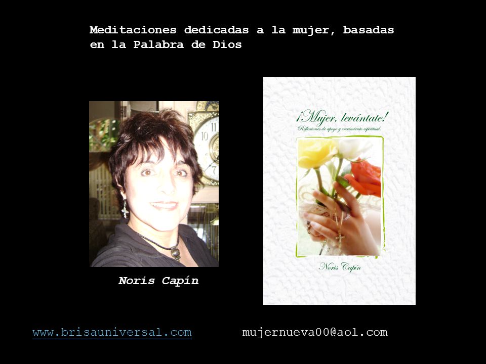 Meditaciones dedicadas a la mujer, basadas en la Palabra de Dios
