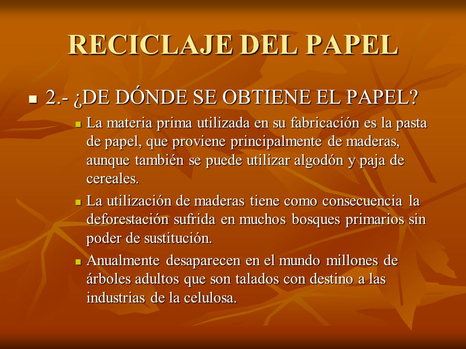 RECICLAJE EL PAPEL. - ppt video online descargar
