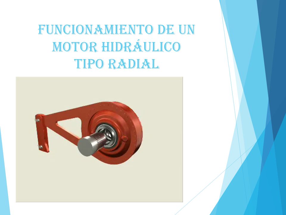 funcionamiento de un motor hidráulico tipo radial