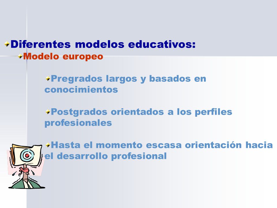 Diferentes modelos educativos: