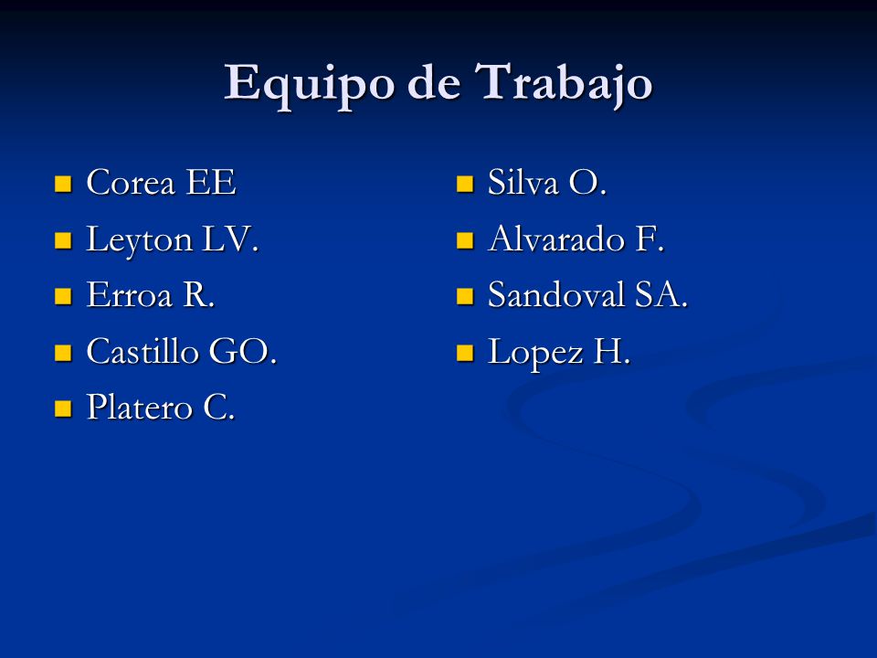 Equipo de Trabajo Corea EE Leyton LV. Erroa R. Castillo GO. Platero C.