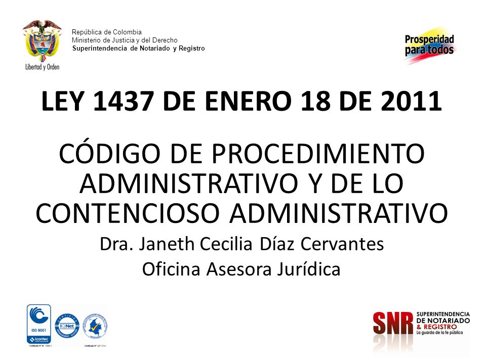 República de Colombia Ministerio de Justicia y del Derecho Superintendencia de Notariado y Registro.
