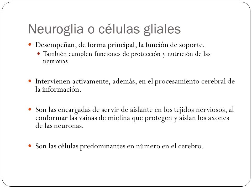 Neuroglia o células gliales