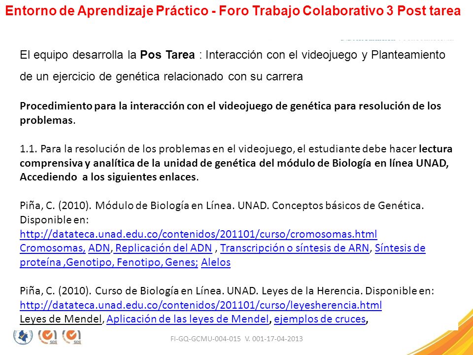 Entorno de Aprendizaje Práctico - Foro Trabajo Colaborativo 3 Post tarea