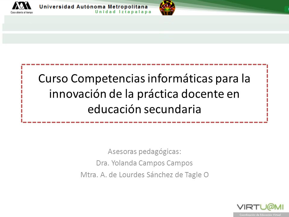 Curso Competencias informáticas para la innovación de la práctica docente en educación secundaria
