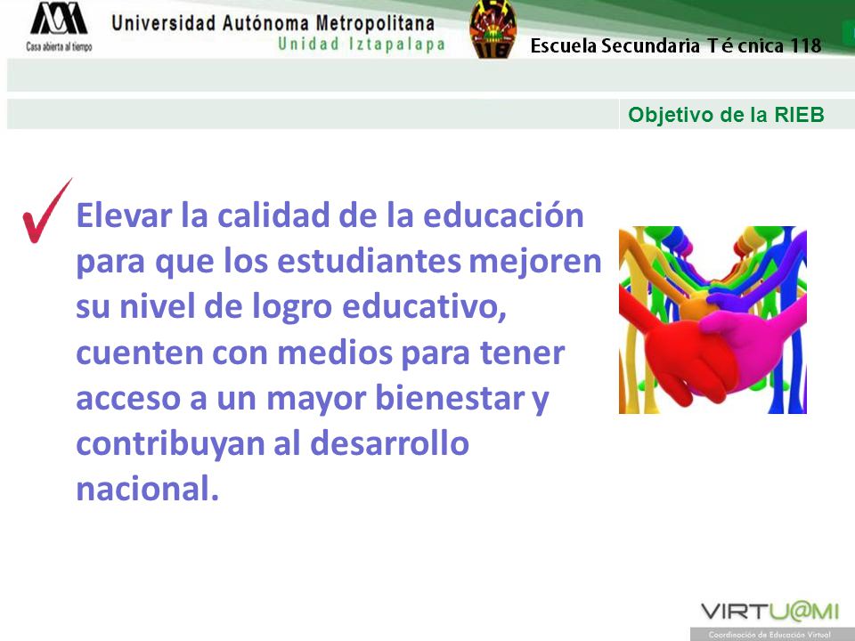 Objetivo de la RIEB
