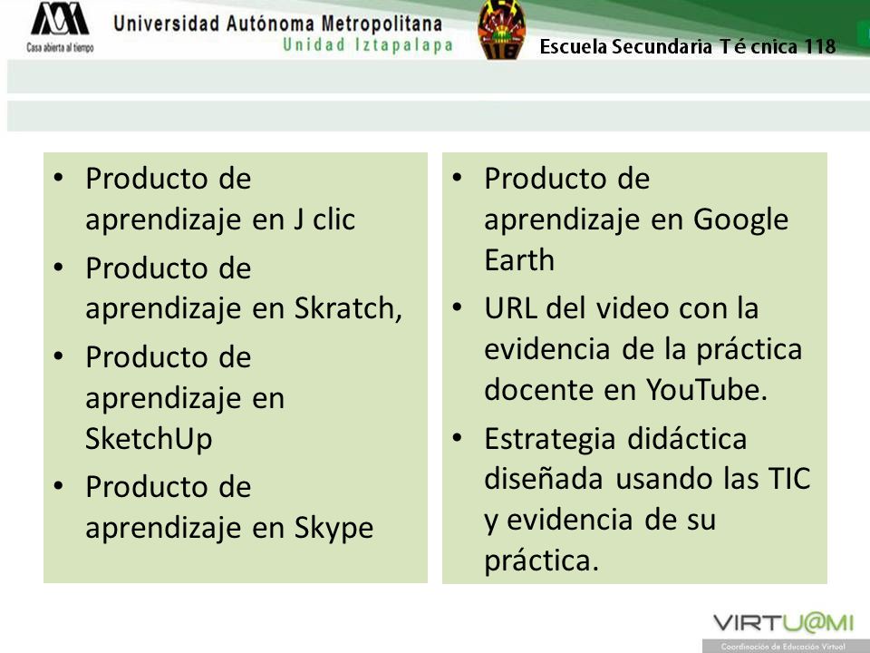Producto de aprendizaje en J clic