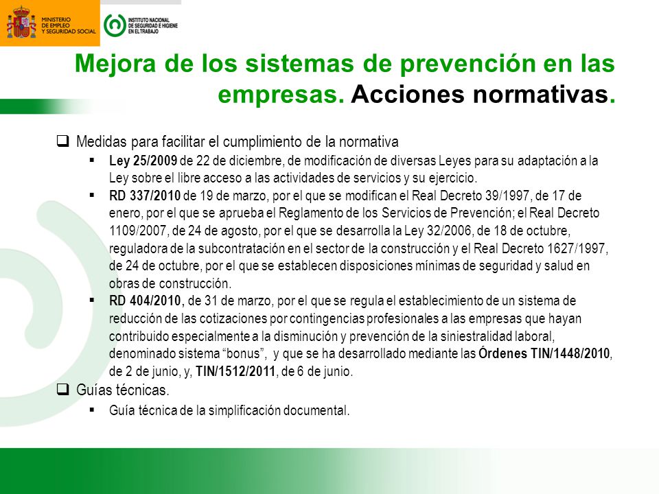 Mejora de los sistemas de prevención en las empresas