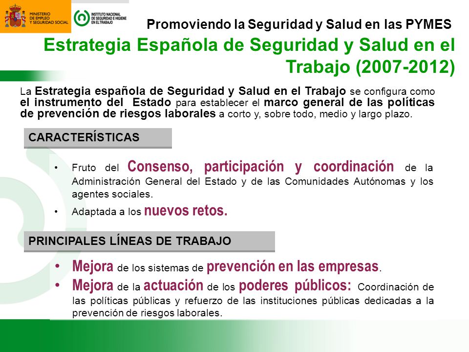 Estrategia Española de Seguridad y Salud en el Trabajo ( )