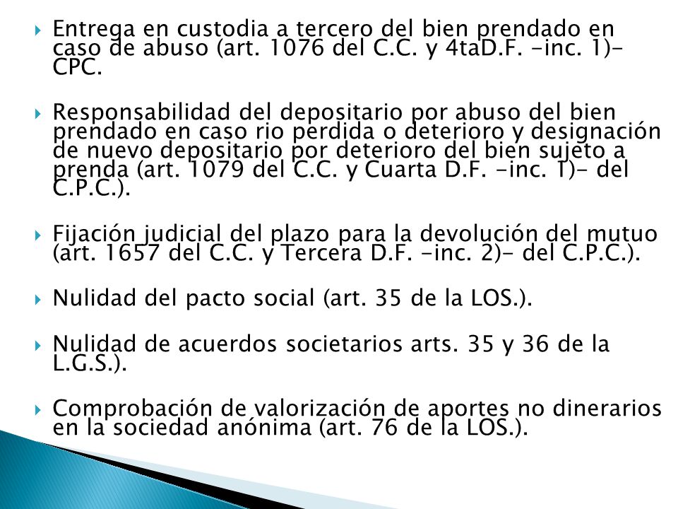 Entrega en custodia a tercero del bien prendado en caso de abuso (art