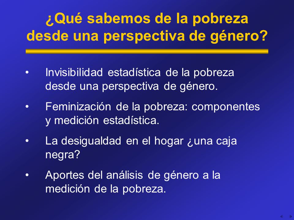 ¿Qué sabemos de la pobreza desde una perspectiva de género
