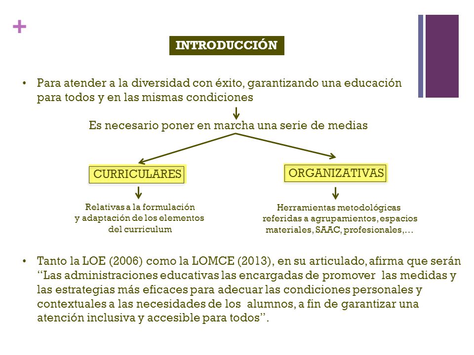 Para atender a la diversidad con éxito, garantizando una educación