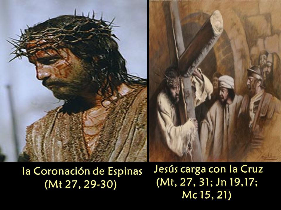 la Coronación de Espinas (Mt 27, 29-30)