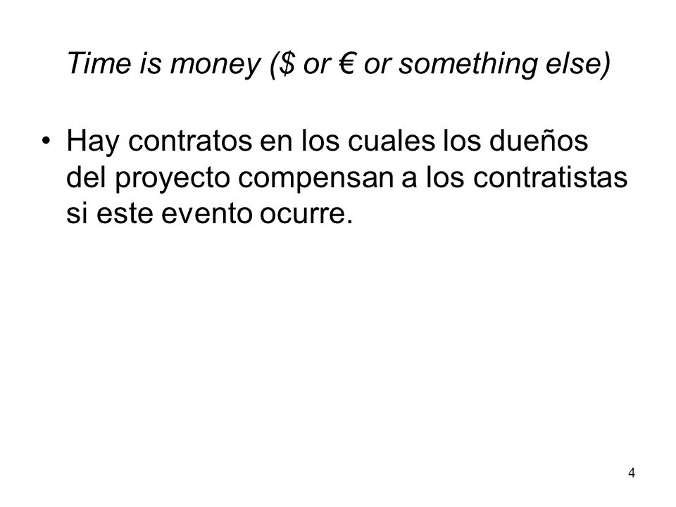 Time is money ($ or € or something else)