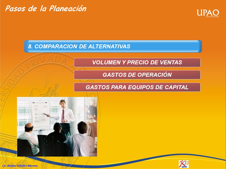 VOLUMEN Y PRECIO DE VENTAS GASTOS PARA EQUIPOS DE CAPITAL