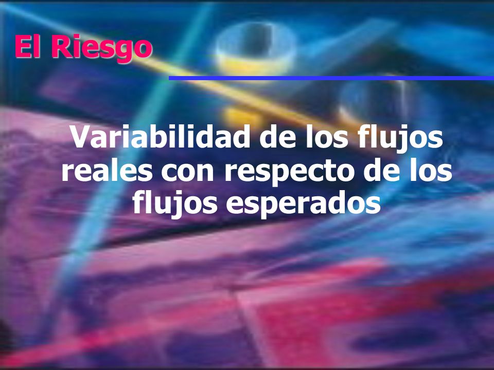Variabilidad de los flujos reales con respecto de los flujos esperados