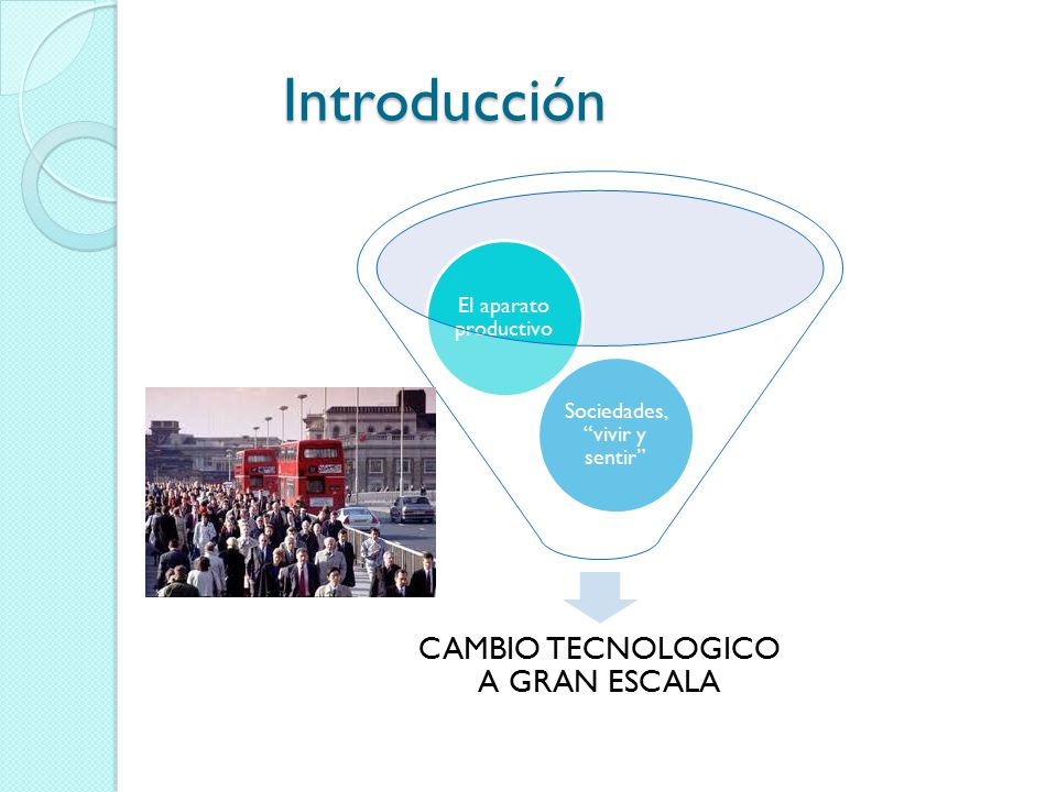 Introducción El aparato productivo Sociedades, vivir y sentir