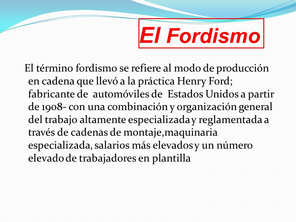 CARLOS FERNANDEZ ALTERNATIVAS TECNOLÓGICAS TAYLORISMO Y FORDISMO. - ppt  video online descargar