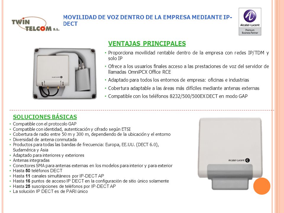 MOVILIDAD DE VOZ DENTRO DE LA EMPRESA MEDIANTE IP-DECT