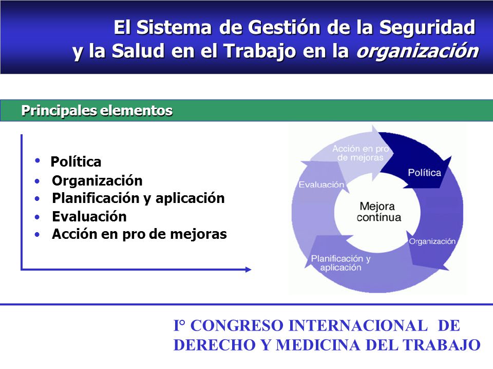 y la Salud en el Trabajo en la organización