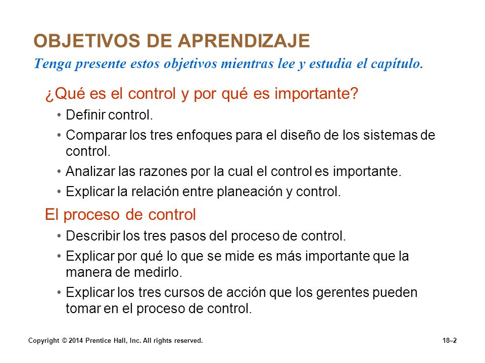 OBJETIVOS DE APRENDIZAJE Tenga presente estos objetivos mientras lee y estudia el capítulo.