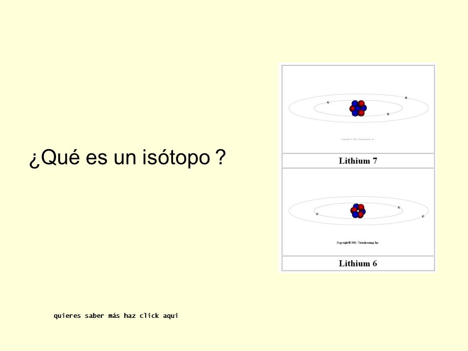 ¿Qué es un isótopo quieres saber más haz click aqui