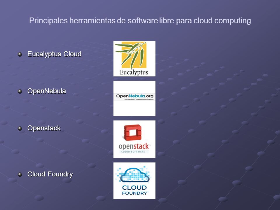 Principales herramientas de software libre para cloud computing
