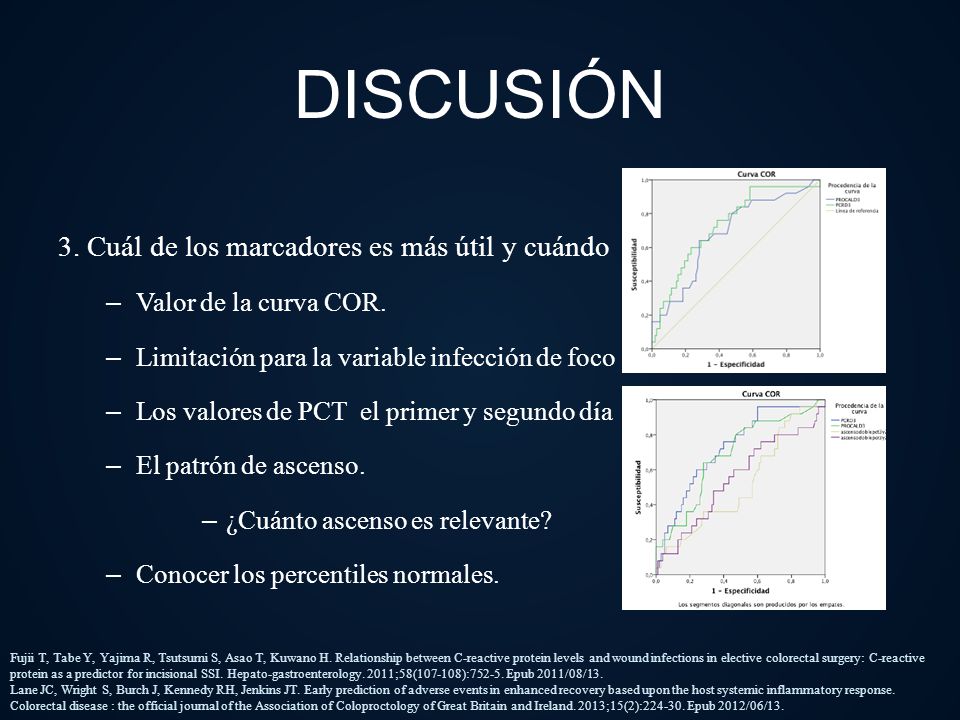 DISCUSIÓN 3. Cuál de los marcadores es más útil y cuándo